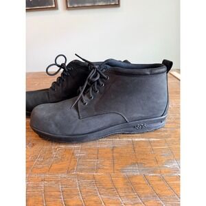 SAS Womens Black Leather Tripad Comfort Slip Resistant Ankle Boots 11 S USA